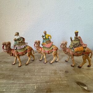Fontanini Vintage Magi Wisemen Kings on Camels 6.5” Nativity